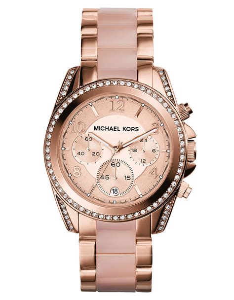 michael kors uhr damen rose|michael kors rose gold tone.